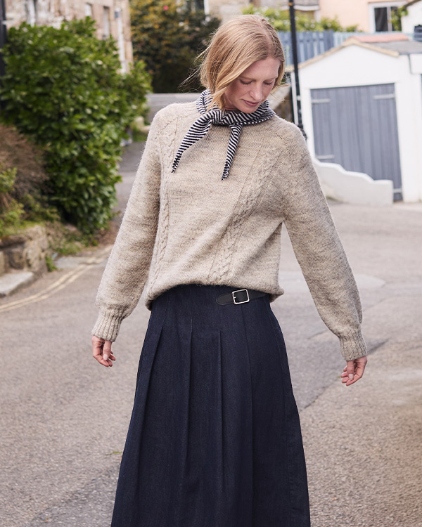 British Cable Detail Gansey Jumper
