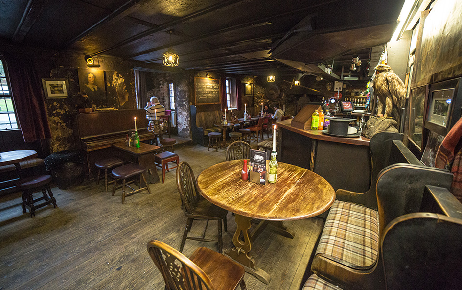 Interior of a cosy pub