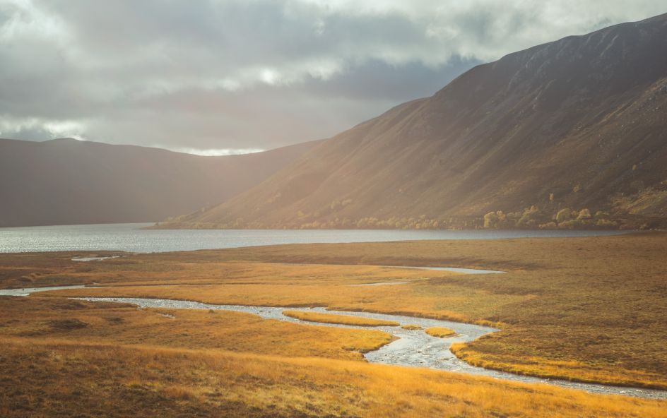 A landscape view of Loch Muick
