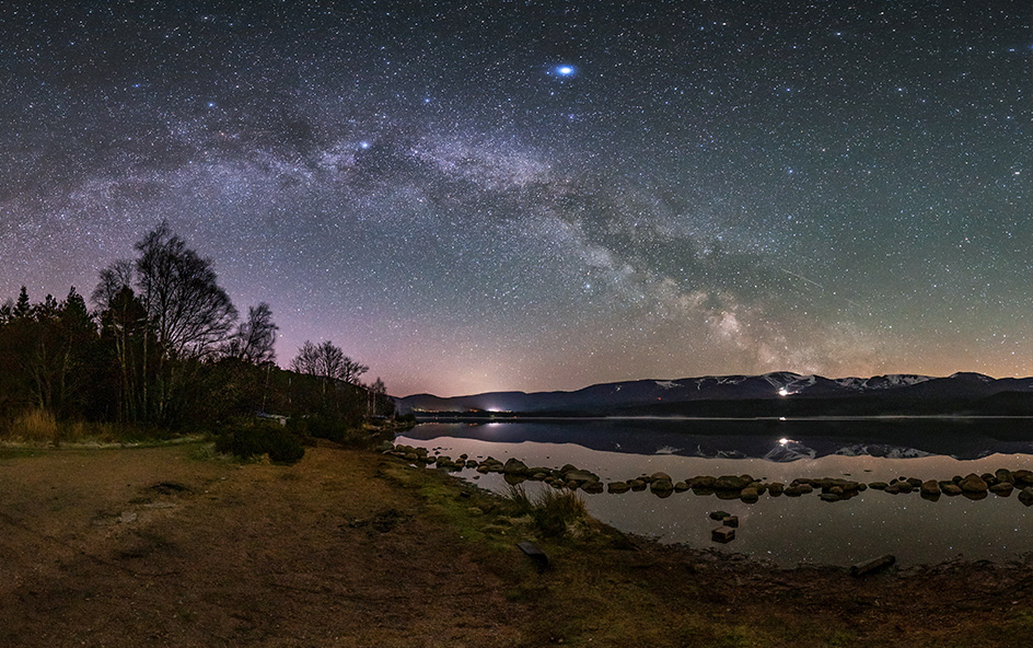 Night sky with stars