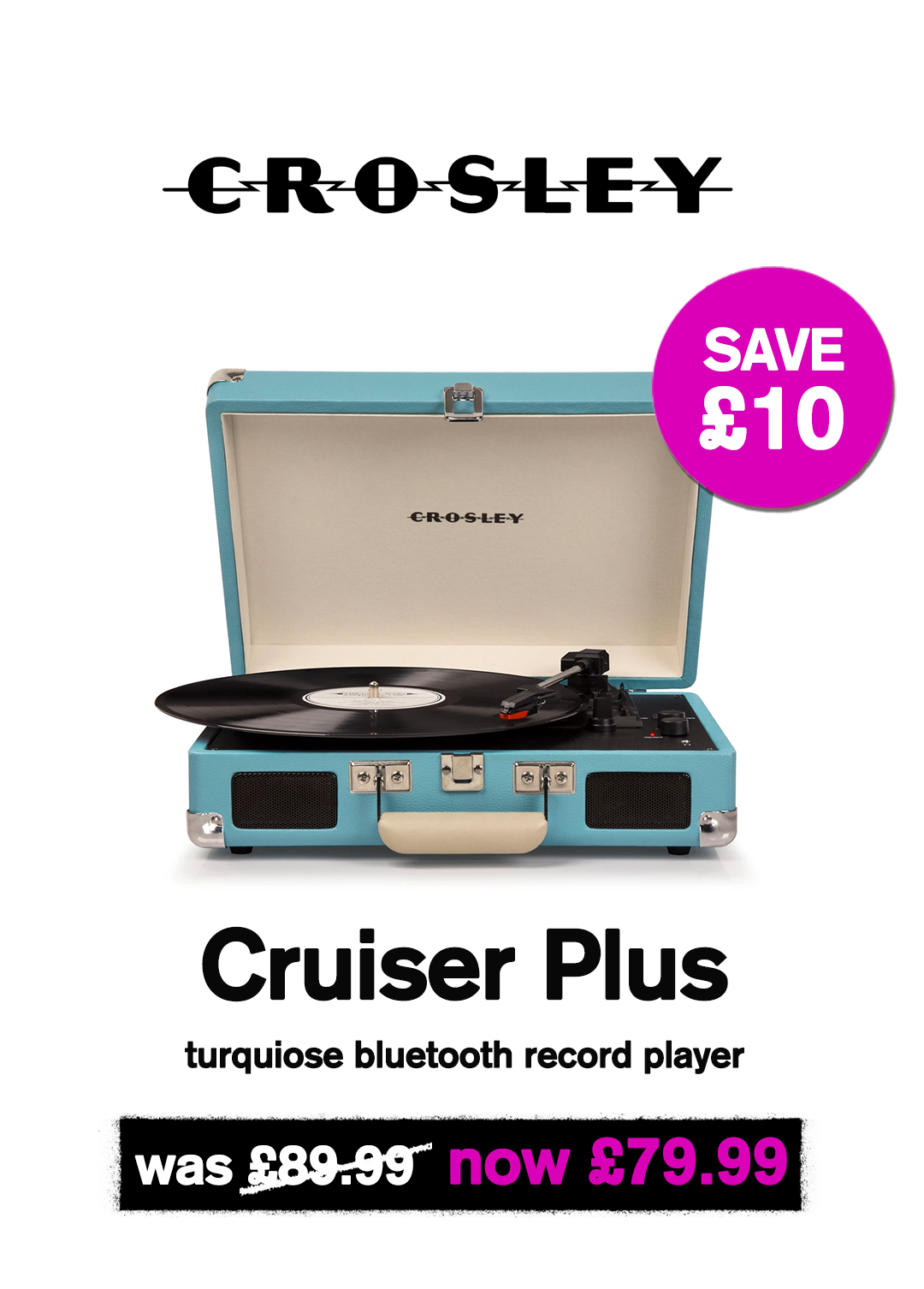 Crosley Cruiser Plus bluetooth record player