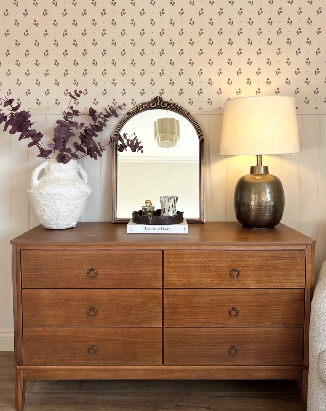 Solid Light Wood Chest of 6 Drawers - Josephine