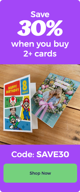 30% Off 2 or more cards - use code: SAVE30