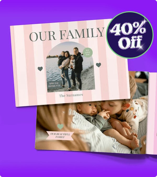 40% Off photo books