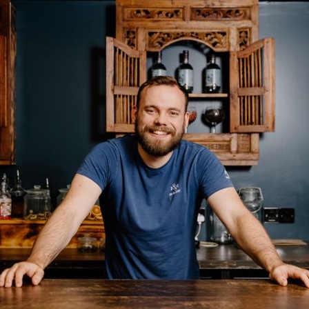 Team member of Peebles Hydro 1881 Gin Distillery and School. © VisitScotland / Connor Mollison