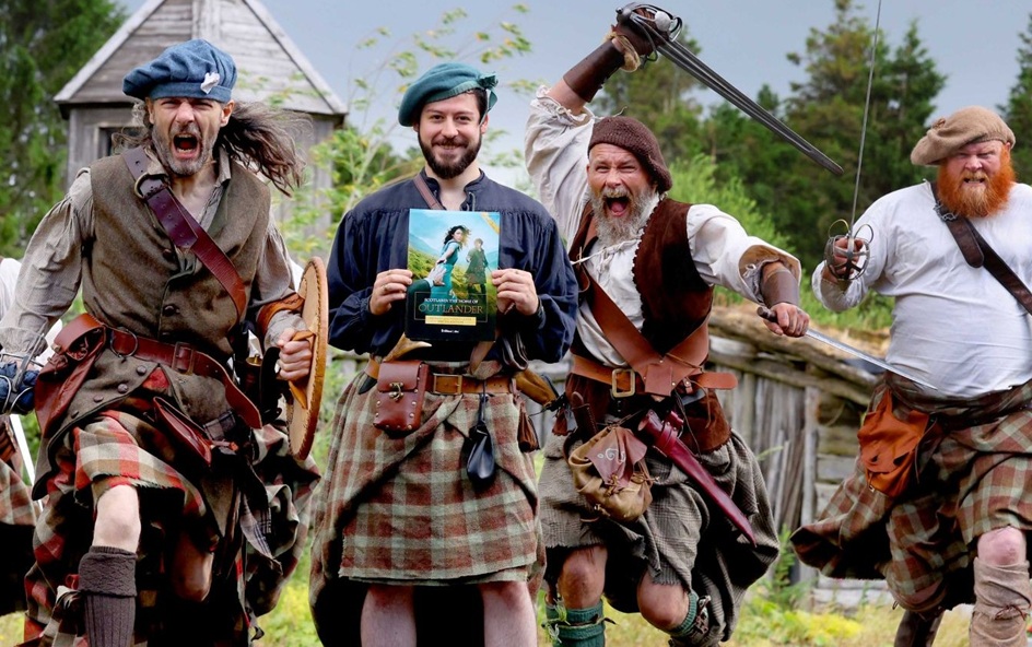 A group of men dressed as 