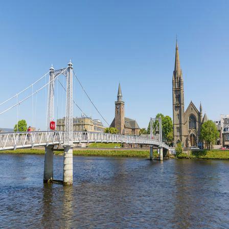 Bridge over the river Ness in Inverness 