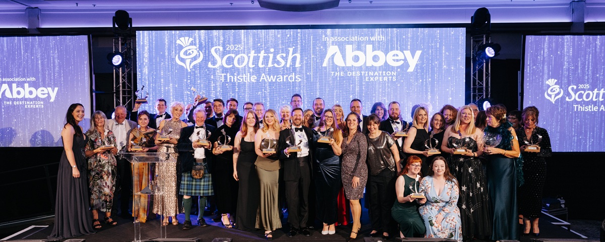 Winners of the 2025 Scottish Thistle Awards. © VisitScotland / Connor Mollison