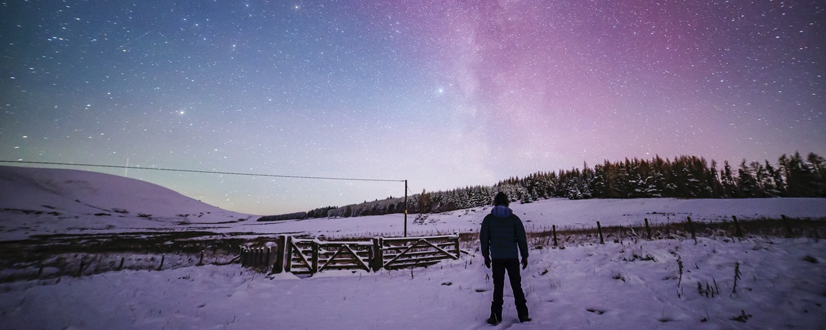 The Great Rift and Milky Way in The Night Sky at Ballindalloch. © Andrew Allan