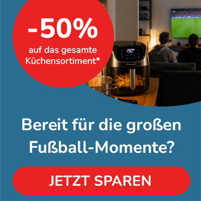 -50% auf das gesamte Küchensortiment