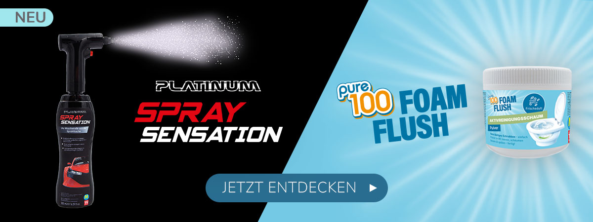 Platinum SpraySensation & Pure 100 Foam Flush