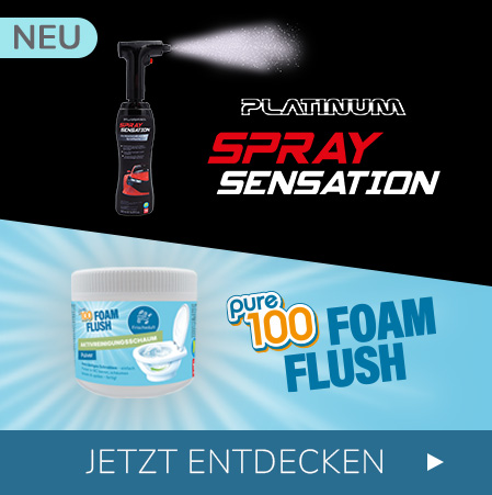 Platinum SpraySensation & Pure 100 Foam Flush