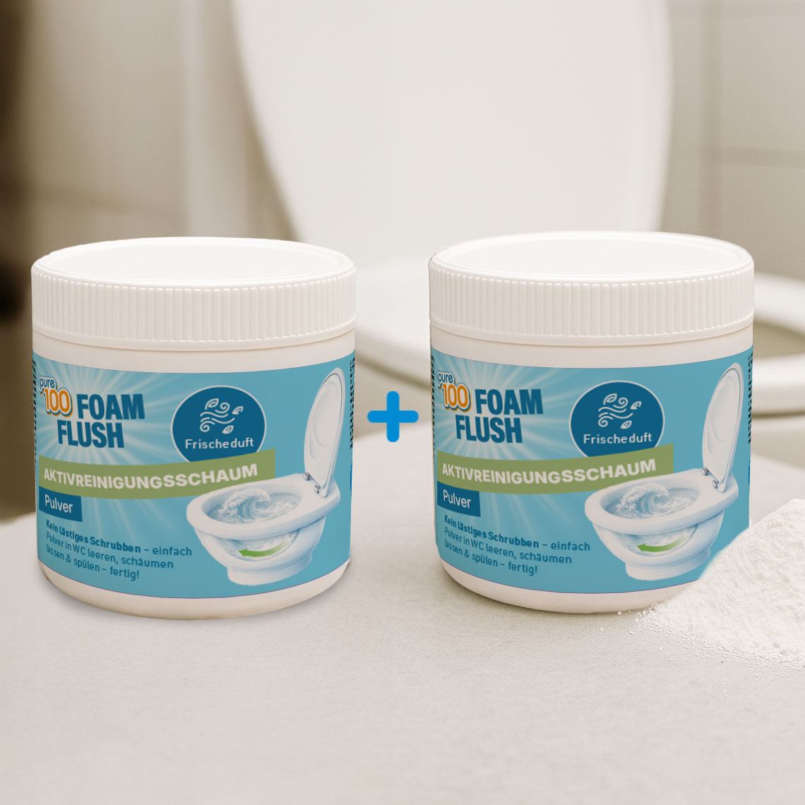 Pure100 FoamFlush WC-Schaumreiniger 500 g 1+1 GRATIS