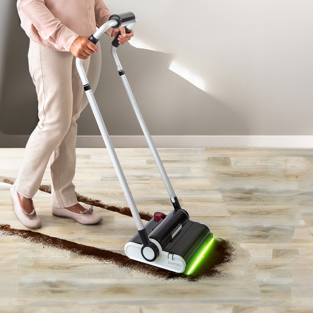 Twin Grip Sweeper Akkubesen mit Doppelstange