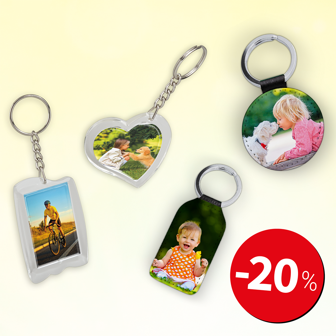 -20 % Přívěsky na klíče
