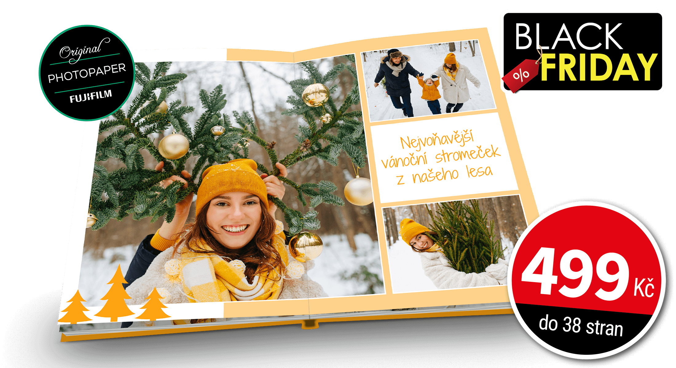 Black Friday deLUXE Fotokniha pevná, cca A4 na výšku