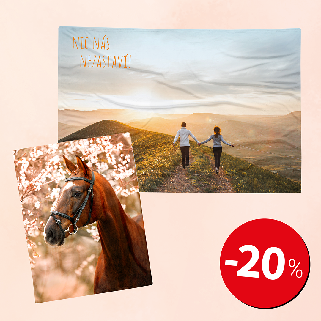 -20 % Fleecové deky