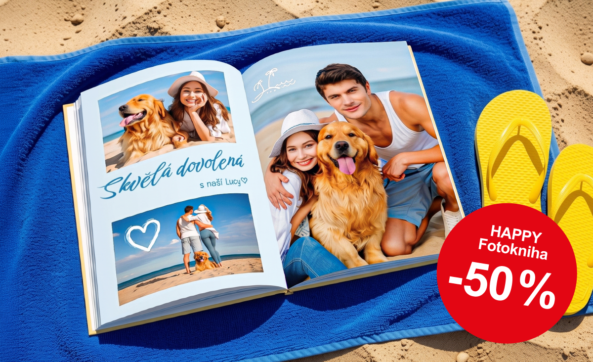 HAPPY Fotokniha se slevou 50 %