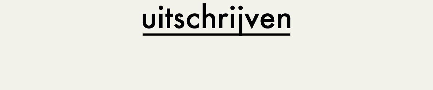 Uitschrijven