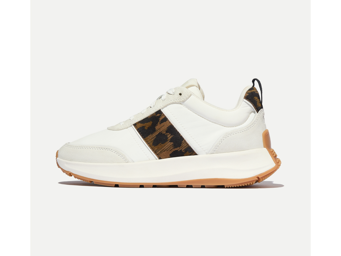 F-MODE Flow Leopard Suede/Fabric Sneakers Image