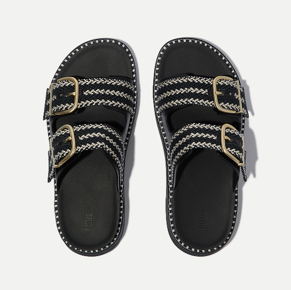 GEN-FF Buckle V-Weave Two-Bar Slides Black