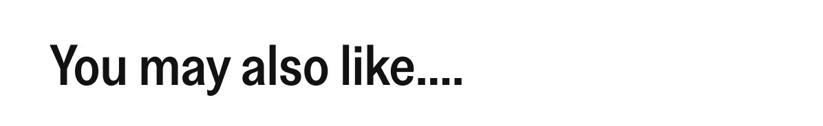 You may also like...