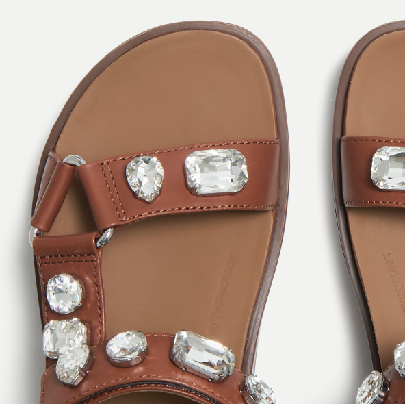GEN-FF Max Ultra-Jewel Leather Back-Strap Sandals