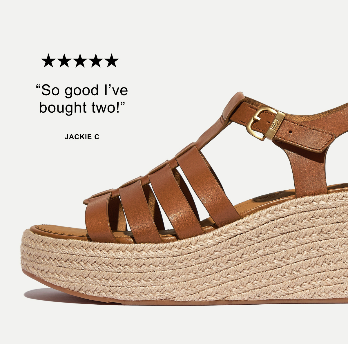 PLATFFORMS Espadrille Leather Fisherman Wedge Sandals