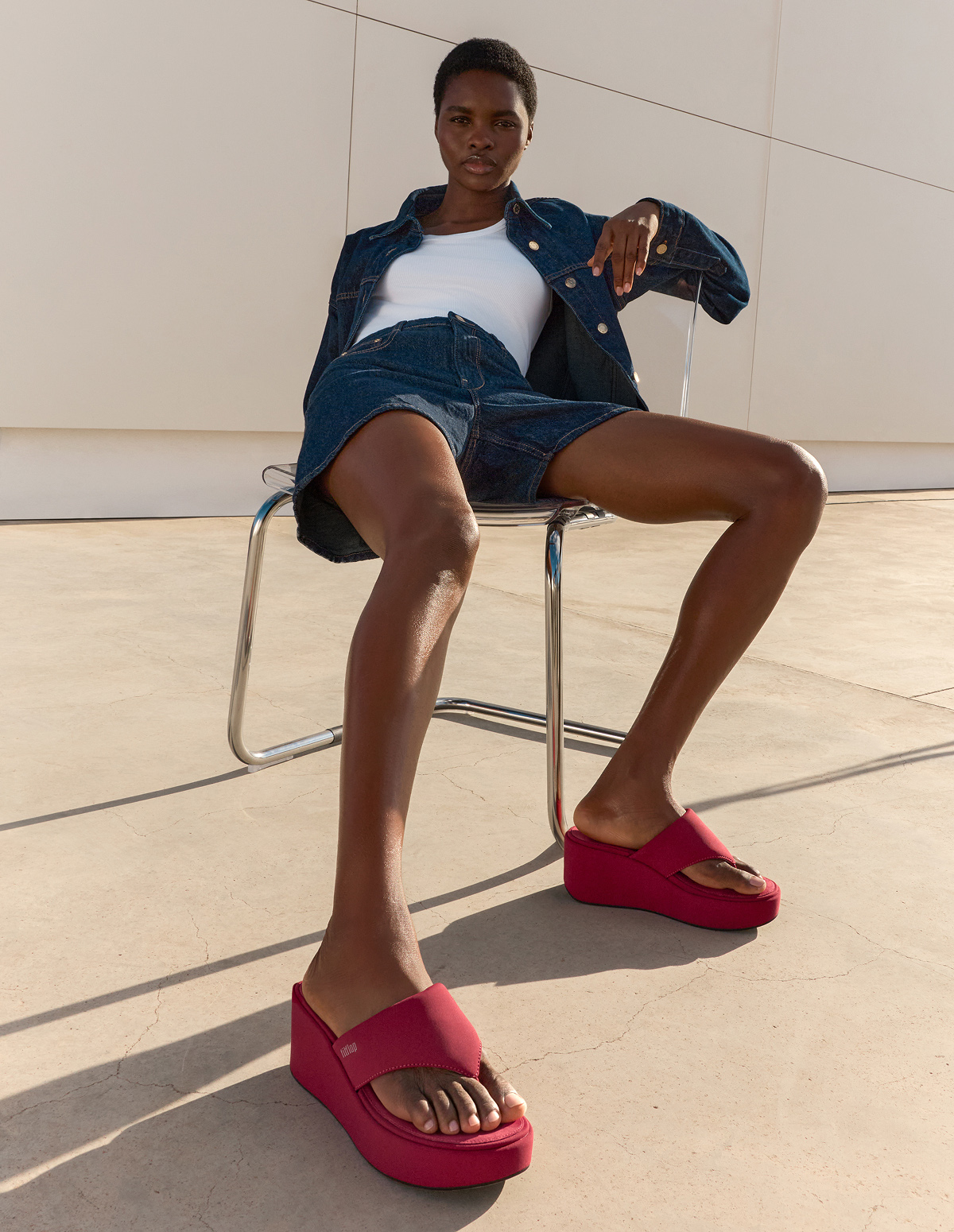 PLATFFORMS Wedge Toe-Post Sandals