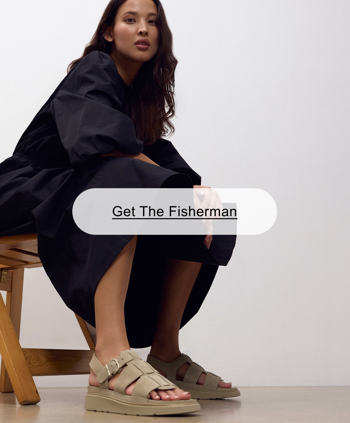 GEN-FF Suede Fisherman Sandals - Cappuccino