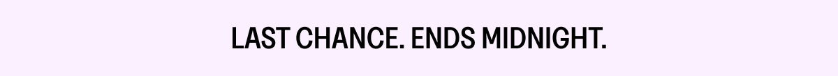 Save30 Ends Midnight Banner