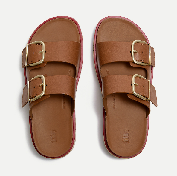 GEN-FF Max Buckle Leather/Cork Two-Bar Slides