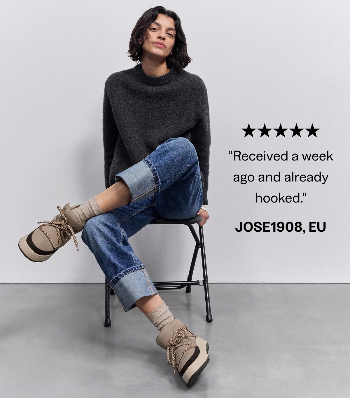 F-MODE Laced Booties Image