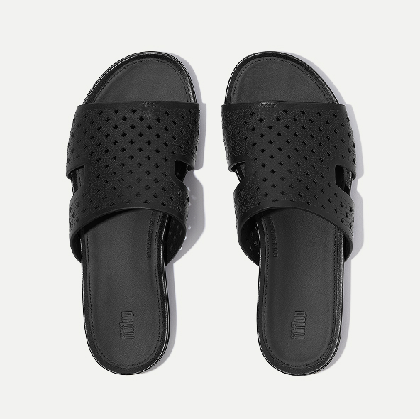 GRACIE Perf-Leather H-Bar Slides