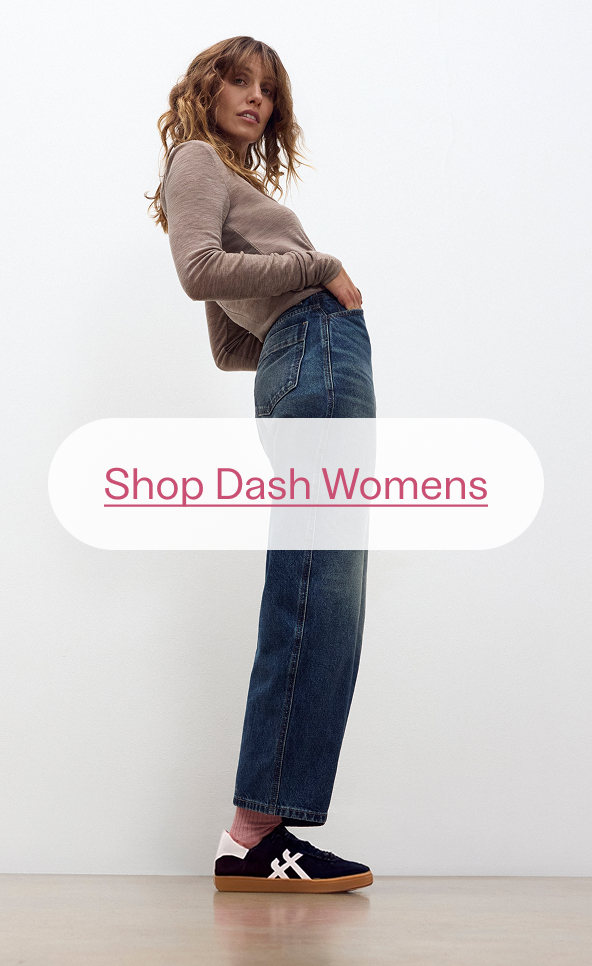 Womens THE DASH T-Toe Leather/Suede Trainers