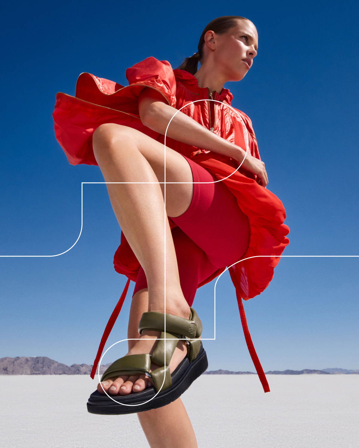 GEN-FF Soft-Leather Back-Strap Sandals Hero Image