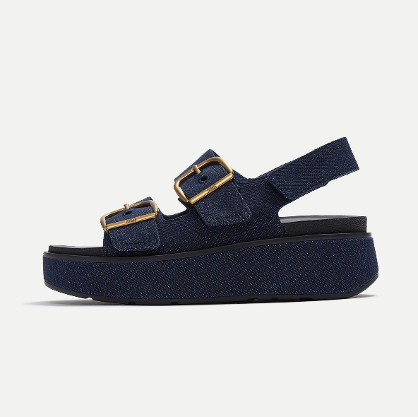 GEN-FF Max Buckle Denim Back-Strap Sandals