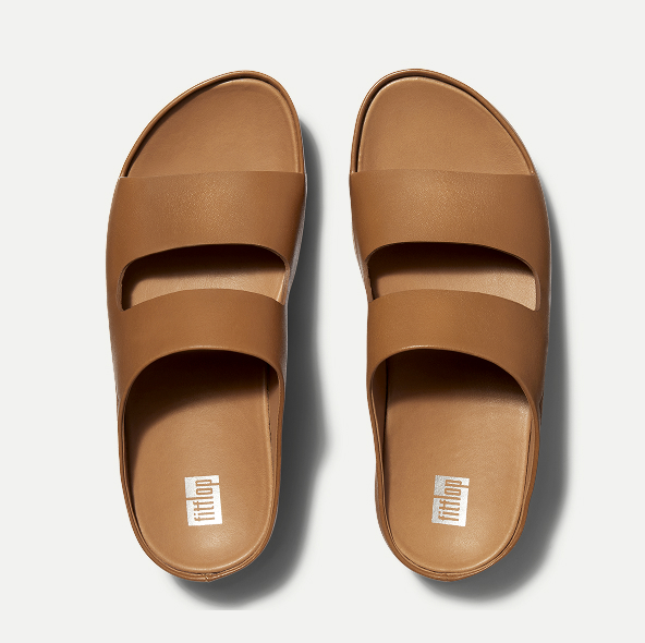 SHUV Two-Bar Leather Slides