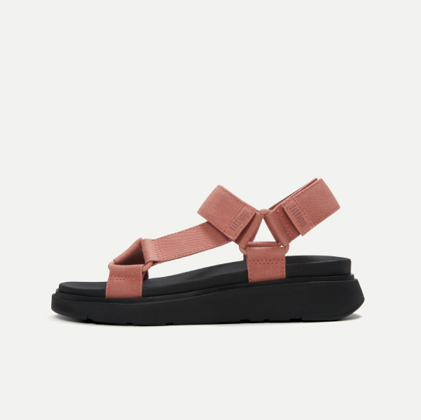 GEN-FF Adjustable Denim Back-Strap Sandals Blush