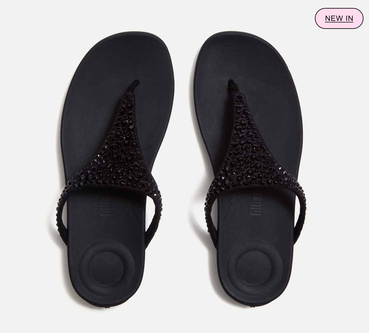 SOLAY Toe-Post Sandals - Black