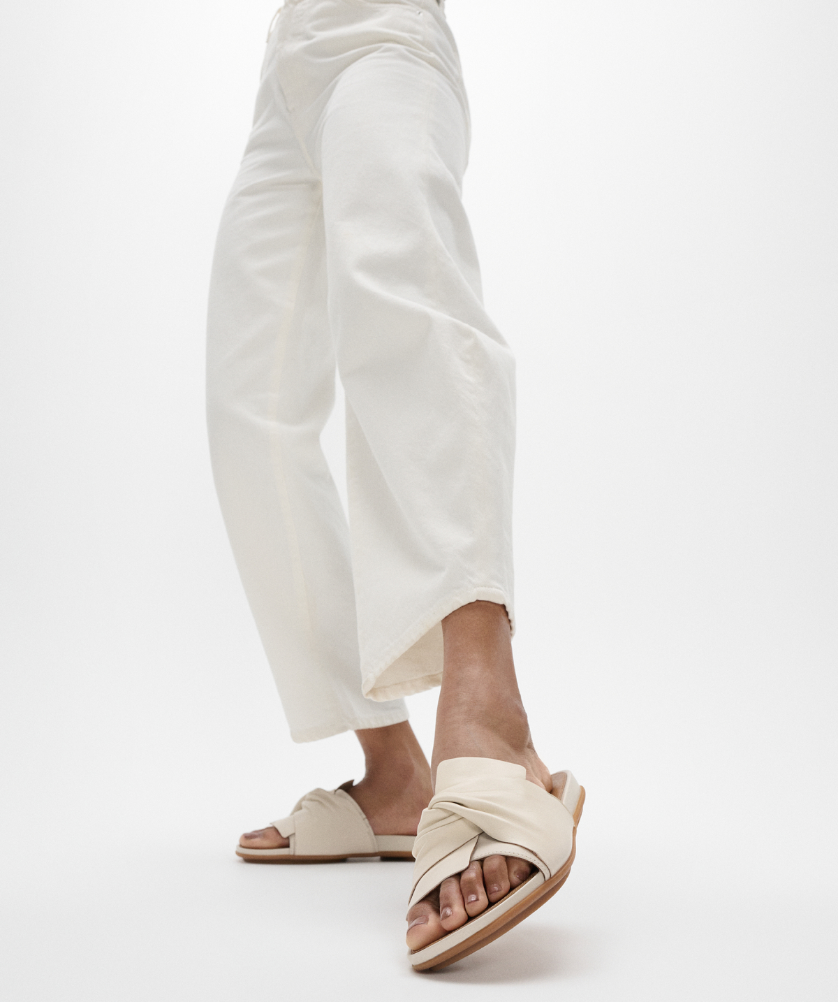 GRACIE Soft-Twist Leather Slides Image