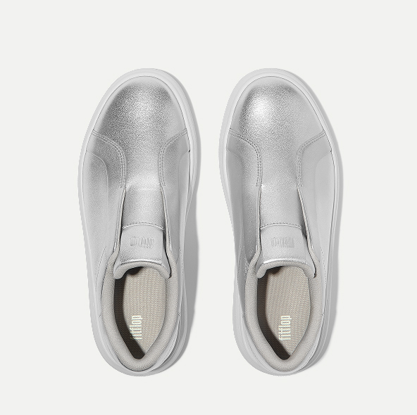 RTG Metallic-Leather Slip-On Sneakers Image