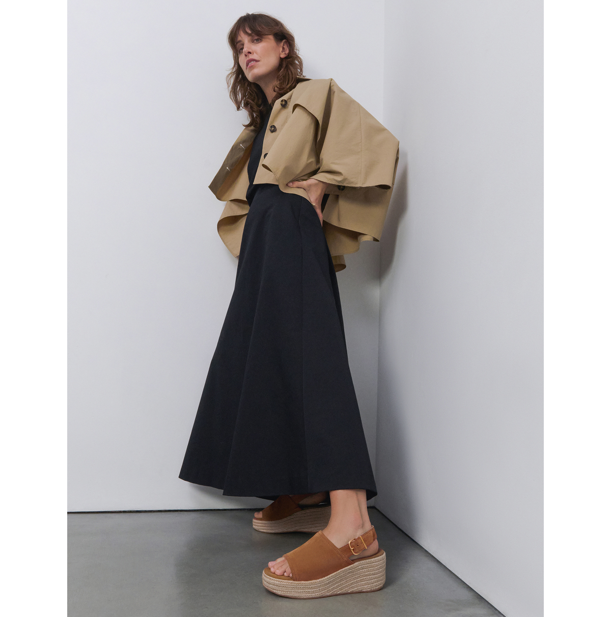 PLATFFORMS Espadrille Suede Wedge Back-Strap Sandals Image