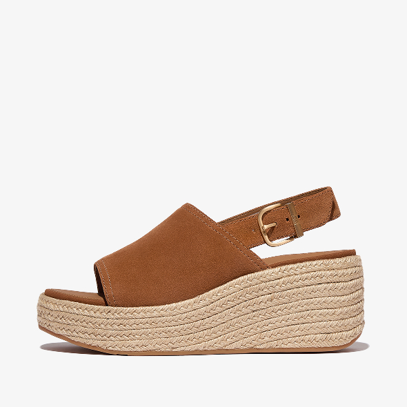 PLATFFORMS Espadrille Suede Wedge Back-Strap Sandals Image