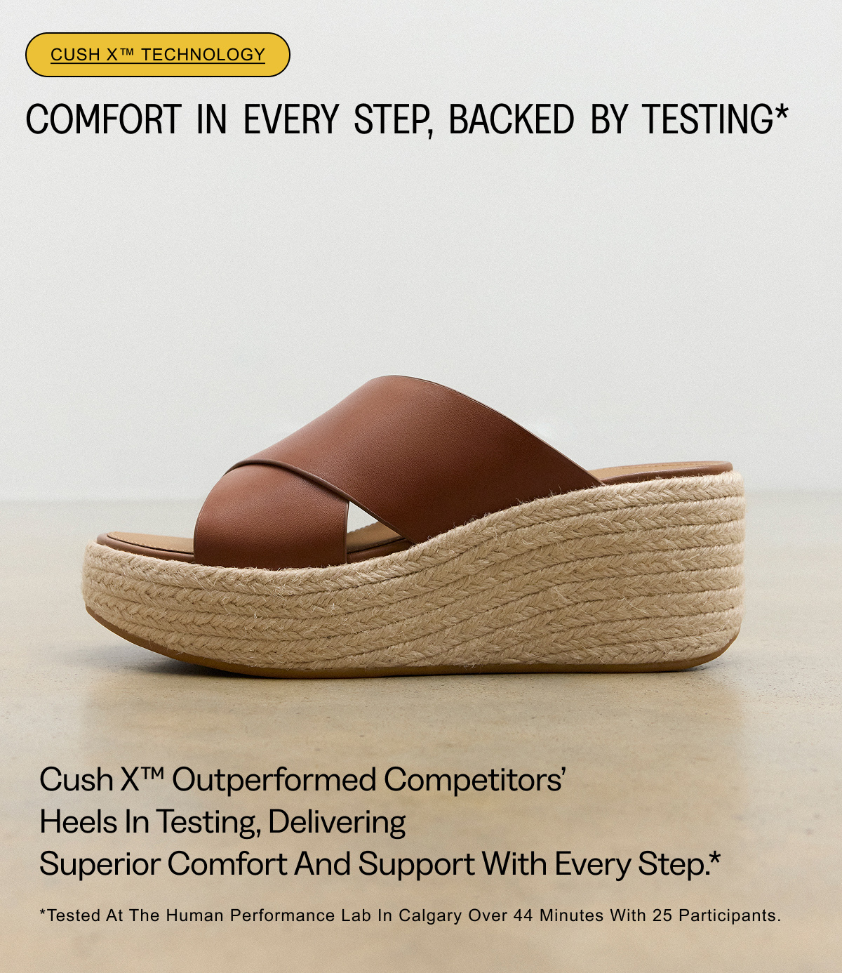 PLATFFORMS Espadrille Leather Wedge Cross Slides