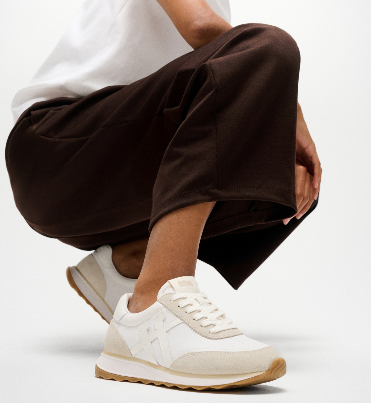 RETRO-Q Fabric/Suede Sneakers