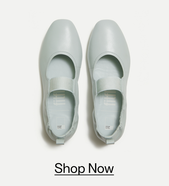 DELICATO | PANTONE Poise Leather Mary-Janes Pale Aqua
