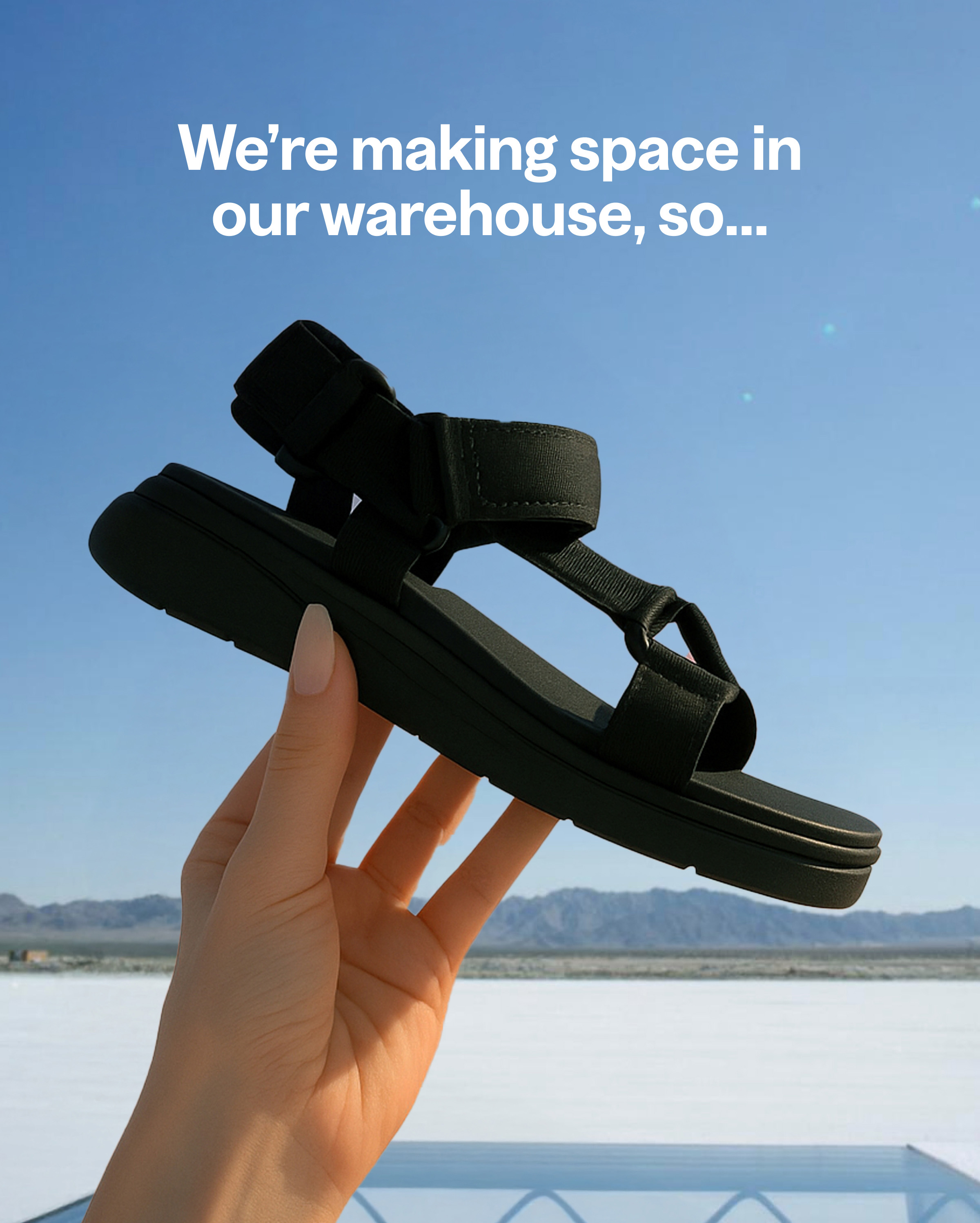 Sandals Promo Hero Image