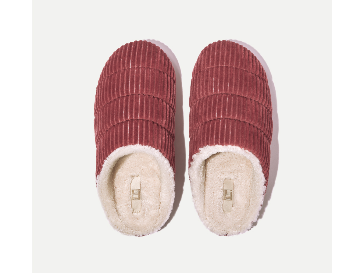 Chrissie Biofleece-Lined Corduroy Slippers Image