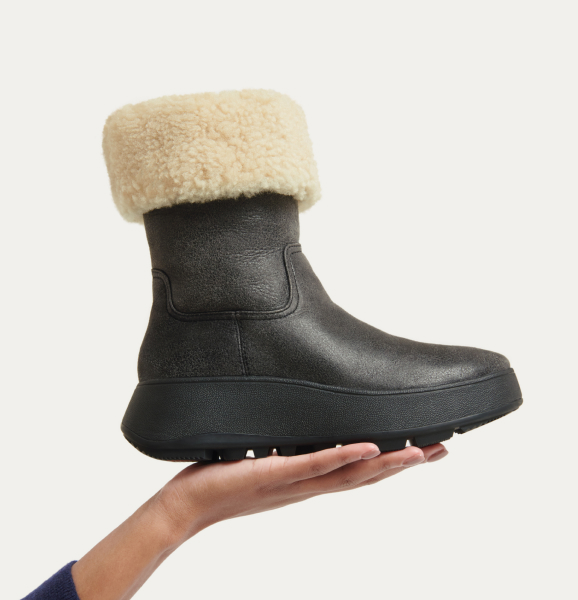 F-mode Double faced shearling boots